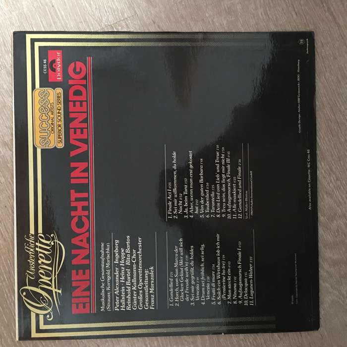 One Night In Venice - Vinyl LP Record - Opened  - Very-Good+ Quality (VG+)
