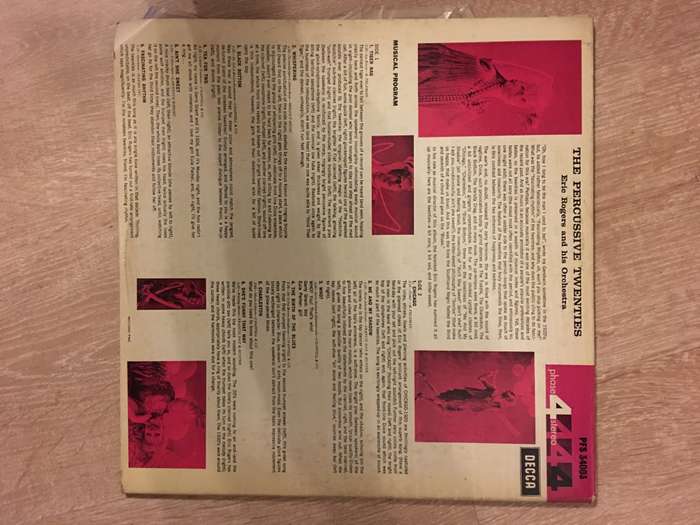 Eric Rogers and His Orchestra - The Percussive Twenties - Vinyl LP Record - Opened  - Very-Good+ ...