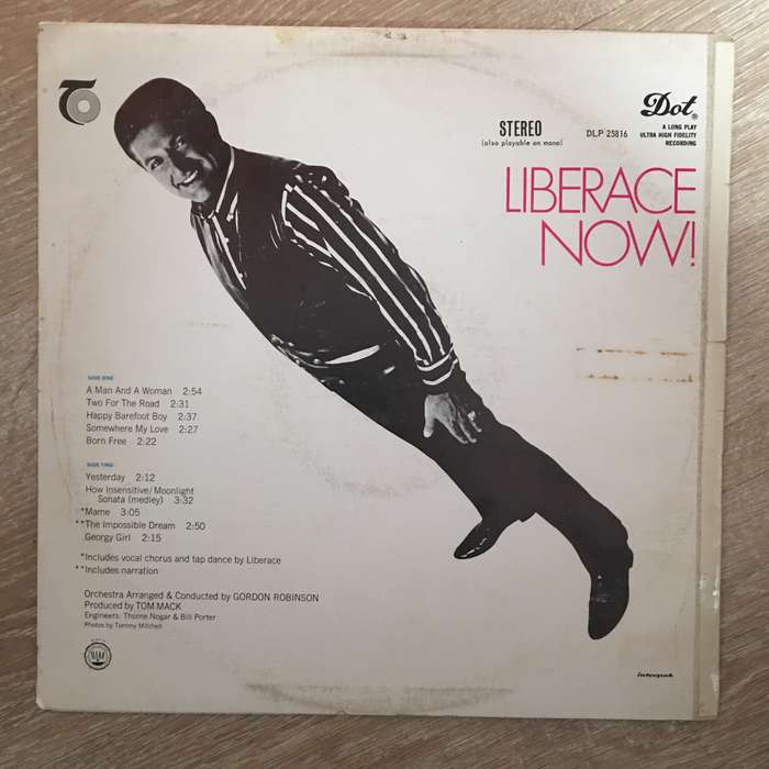 Liberace Now!  - Vinyl LP Record - Opened  - Very-Good Quality (VG)