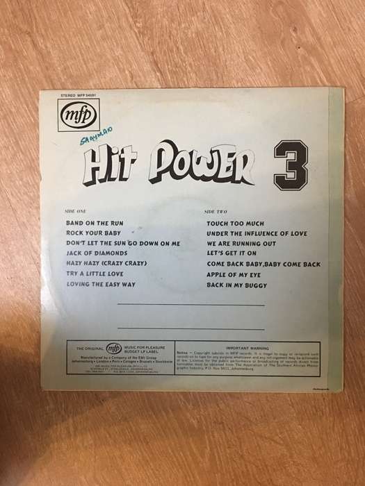 Hit Power Vol 3 - Vinyl LP Record (VG)