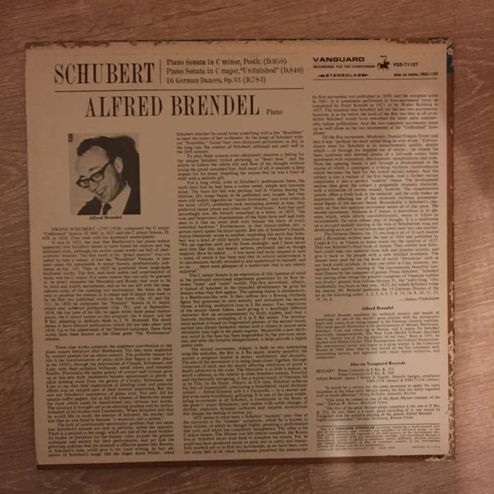 Alfred Brendel  Alfred Brendel Plays Schubert -  Vinyl LP Record - Opened  - Very-Good+ Qua...