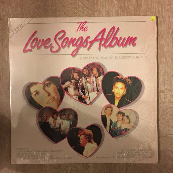 The Love Songs Album - 28 Original Hits - Original Artists  - Double Vinyl LP Record - Very-Good+...