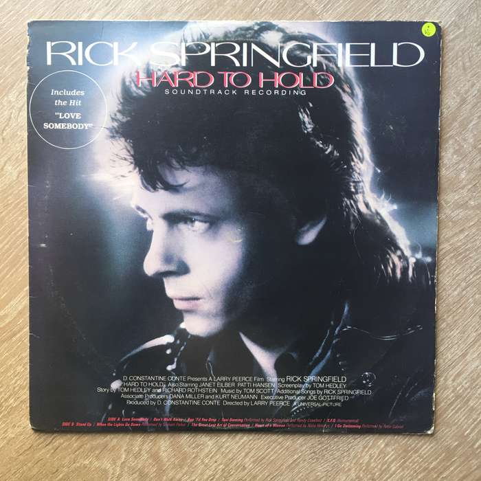Rick Springfield - Hard To Hold - Vinyl Record - Opened  - Very-Good Quality (VG)
