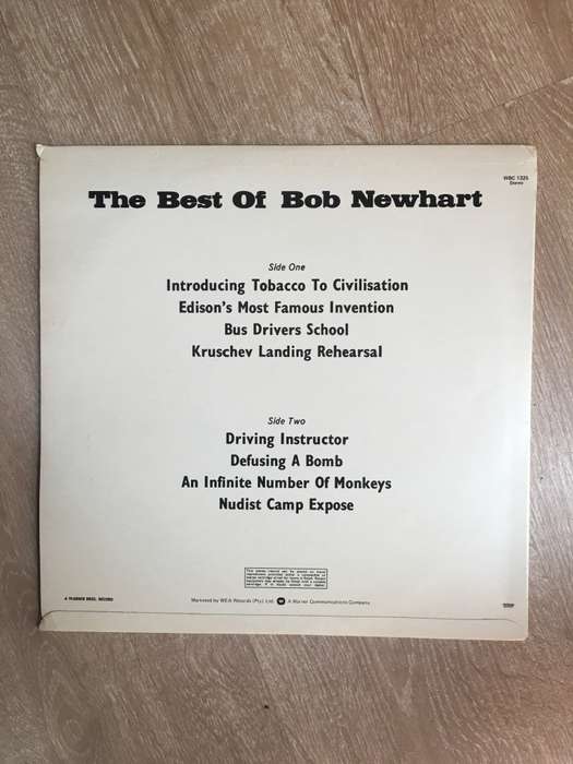 The Best of Bob Newhart - Vinyl LP Record - Opened  - Very-Good+ Quality (VG+)