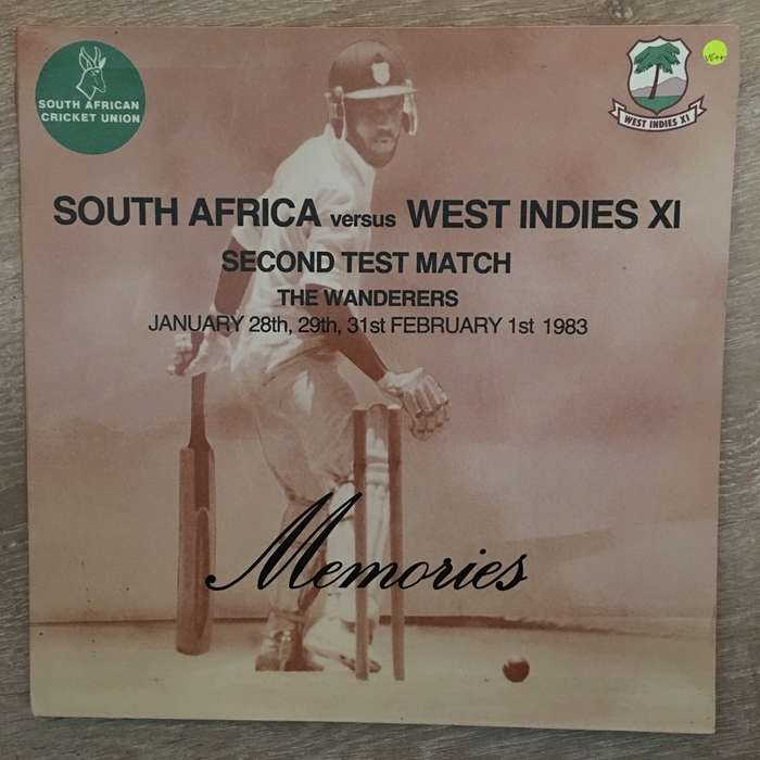 South African Cricket Union - South Africa Vs West Indies XI - 1983 - Vinyl LP Record - Opened  -...