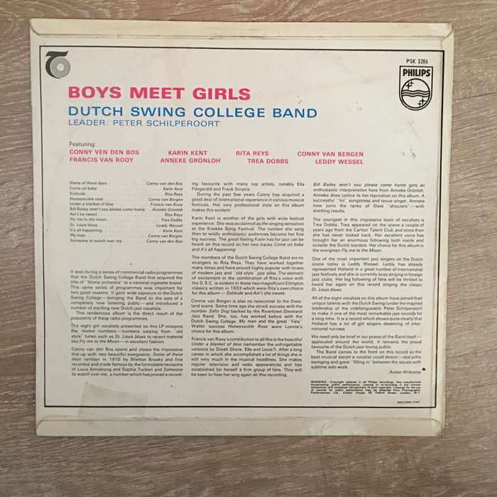 Dutch Swing College Band  Boys Meet Girls - Vinyl LP  Record - Opened  - Very-Good+ Quality...
