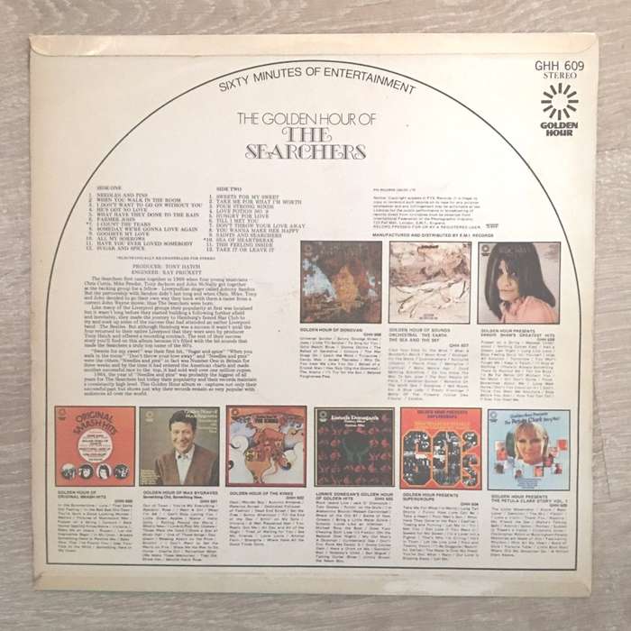 The Searchers - Golden Hour Of The Searchers - Vinyl LP Record - Very-Good Quality (VG)