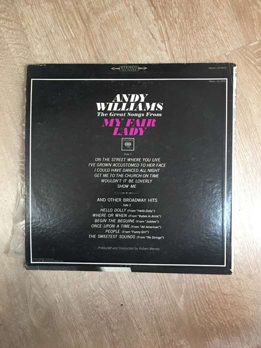 Andy Williams  - The Great Songs From My Fair Lady  - Vinyl LP Record - Very-Good+ Quality (VG+)
