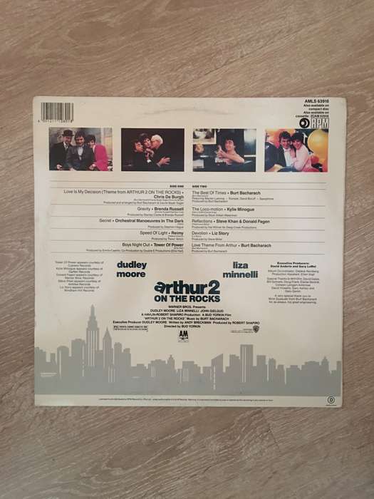 Arthur 2 - On The Rocks - Vinyl LP Record - Opened  - Very-Good+ Quality (VG+)