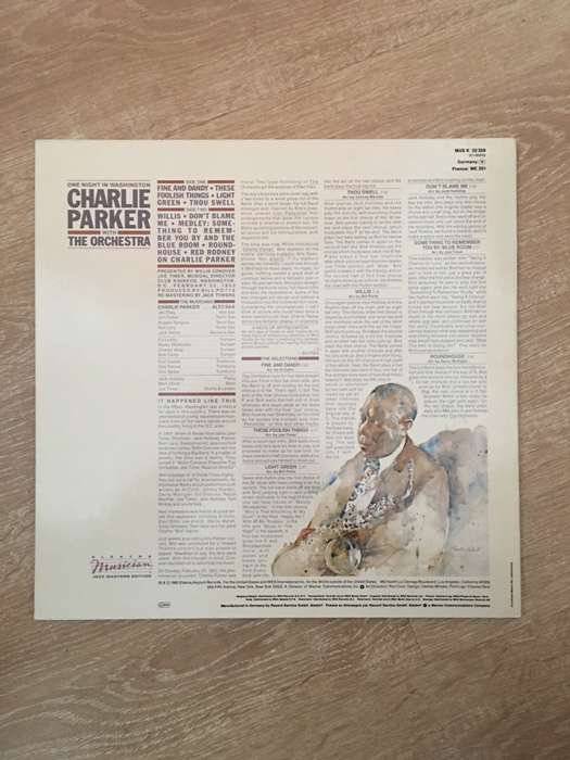 Charlie Parker With The Orchestra  One Night In Washington - Vinyl LP Record - Opened  - Ve...