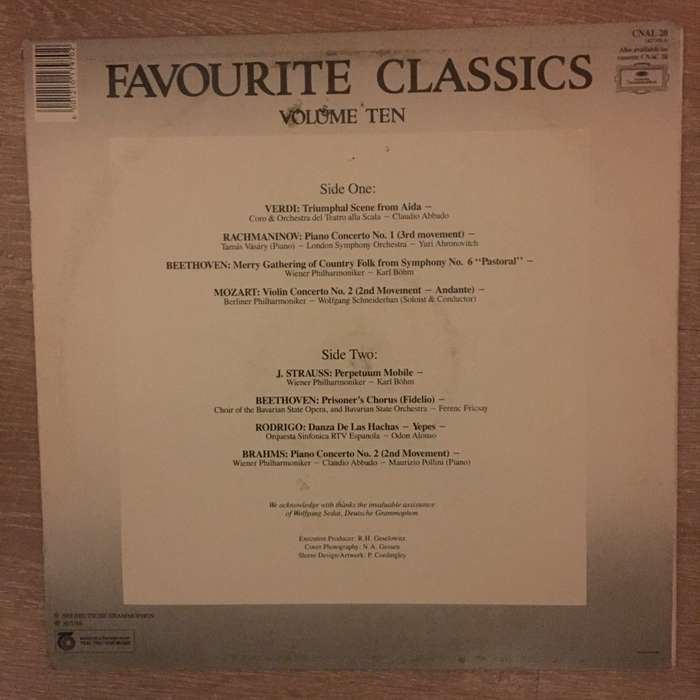 Favourite Classics - Volume Ten - Vinyl LP Record - Opened  - Very-Good+ Quality (VG+)