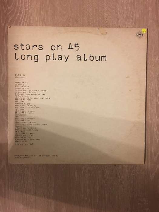Stars on 45 - The Original Long Play Album - Vinyl LP Record - Opened  - Very-Good- Quality (VG-)