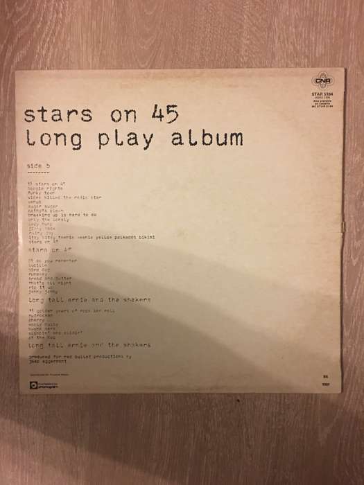 Stars on 45 - The Original Long Play Album - Vinyl LP Record - Opened  - Very-Good- Quality (VG-)