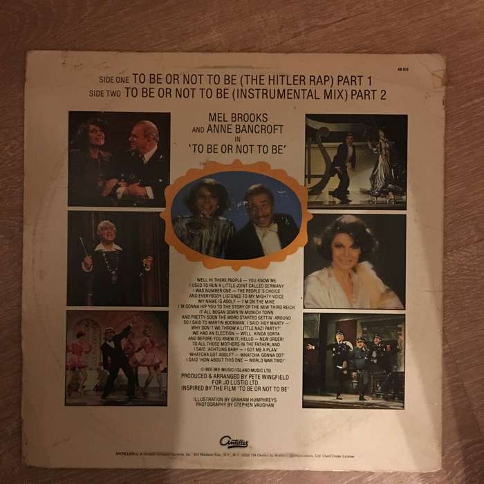 Mel Brookes - To Be Or Not To Be -  Vinyl LP Record - Opened  - Very-Good Quality (VG)