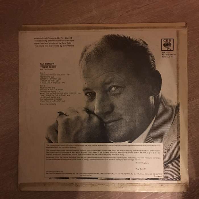 Ray Conniff - It Must Be Him -  Vinyl LP Record - Opened  - Very-Good Quality (VG)