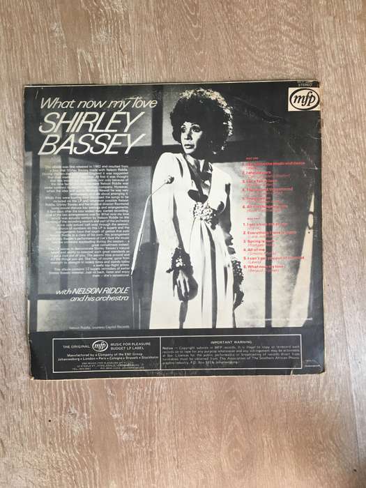 Shirley Bassey - What Now My Love - Vinyl LP Record - Opened  - Very-Good- Quality (VG-)