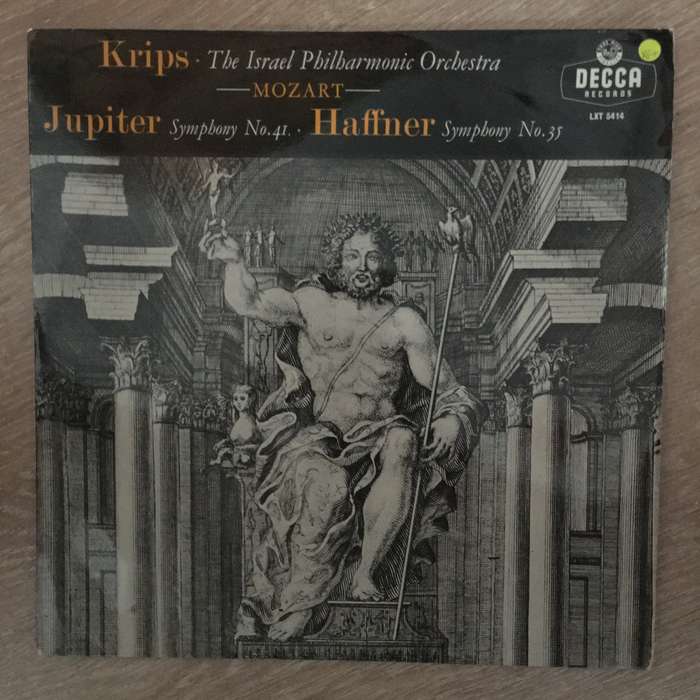 Mozart, Josef Krips, Israel Philharmonic Orchestra  Jupiter-Symphony / Haffner-Symphony ...
