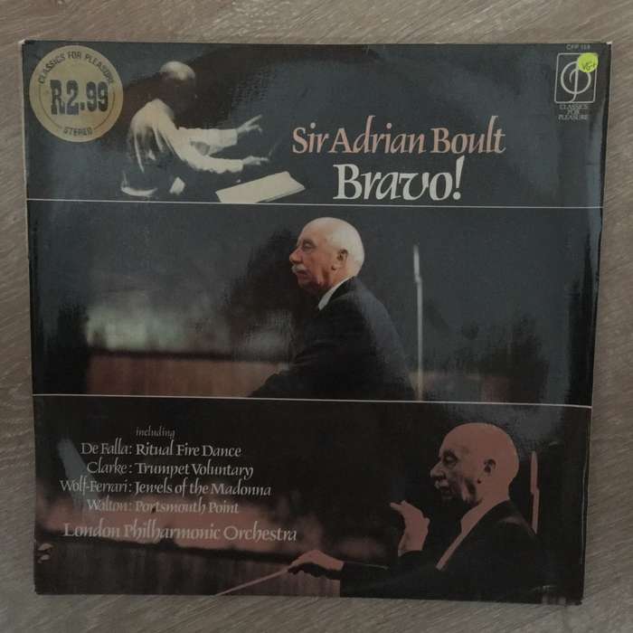 Sir Adrian Boult, London Philharmonic Orchestra  Bravo! - Vinyl LP Record - Opened  - Ve...