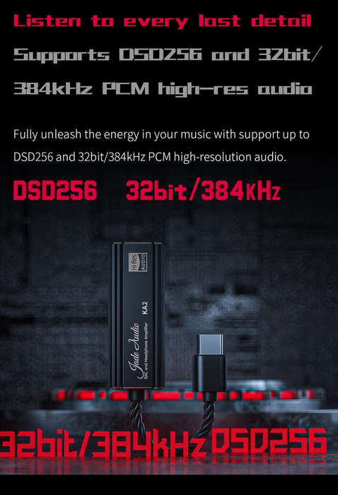 FiiO KA2-LT - Hi-Res Audio Balanced DAC & Headphone Amplifier (with 4.4mm Balanced headphone outp...