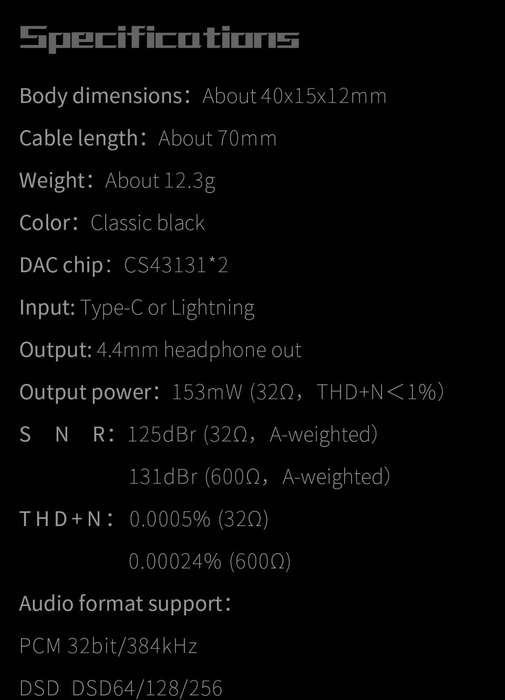 FiiO KA2-LT - Hi-Res Audio Balanced DAC & Headphone Amplifier (with 4.4mm Balanced headphone outp...