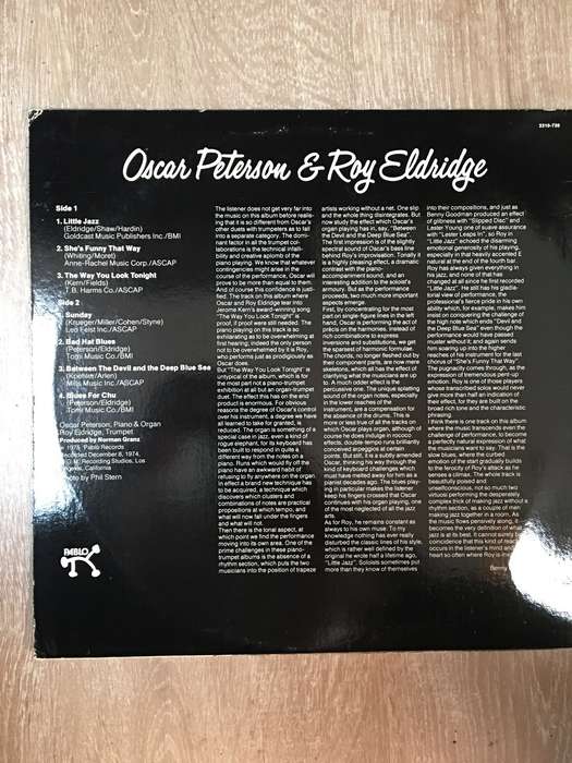 Oscar Peterson & Roy Eldridge  Oscar Peterson & Roy Eldridge - Vinyl LP Record (VG+)