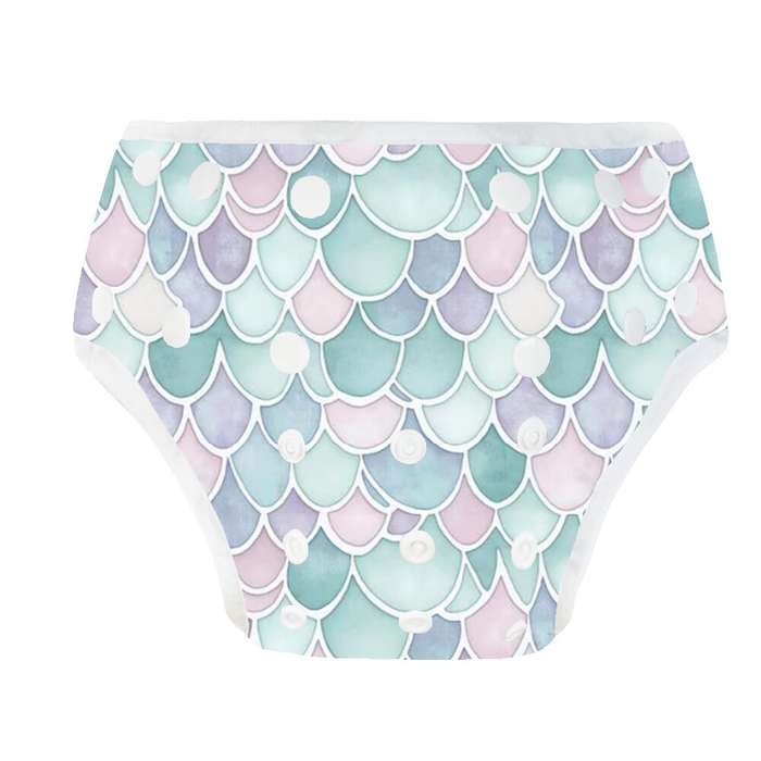 Pastel Mermaid Swim Diaper