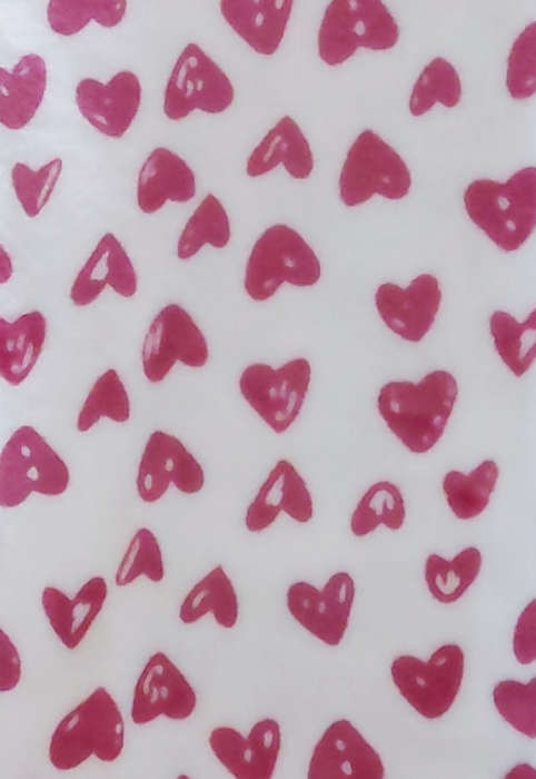 Cherrie hearts fleece blanket