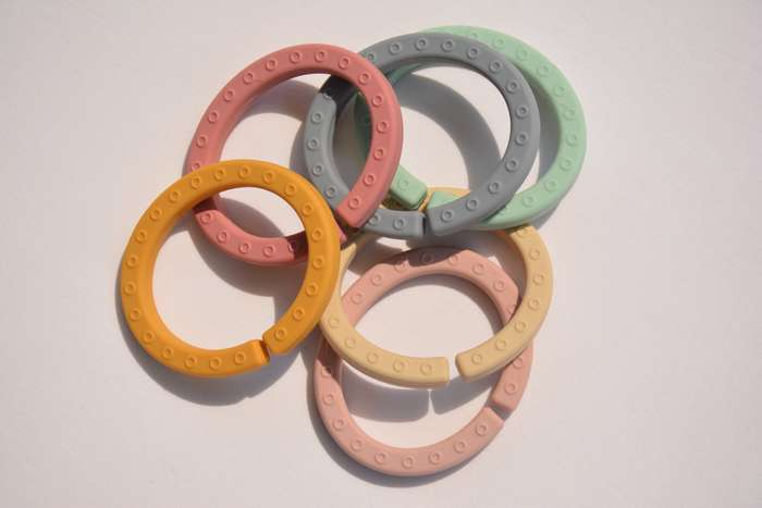 Silicone teether ring