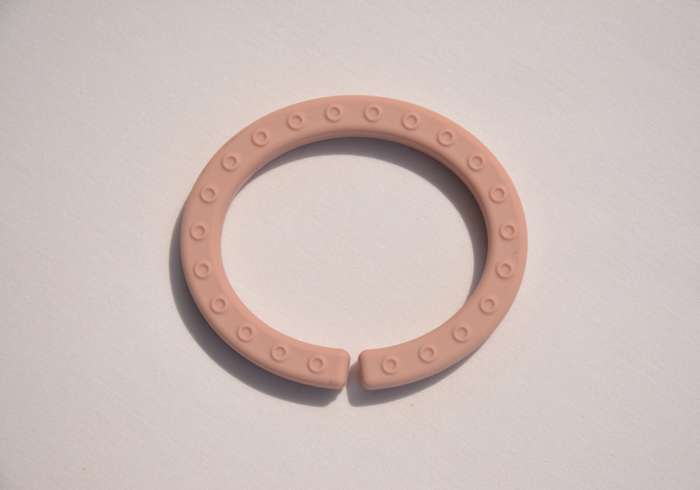 Silicone teether ring