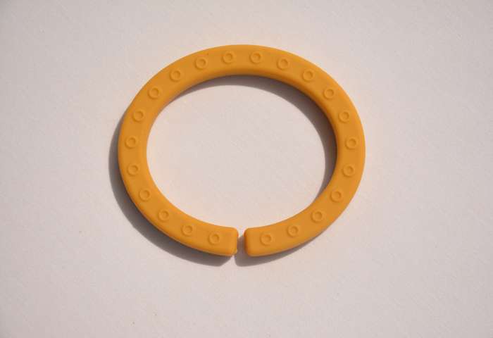 Silicone teether ring