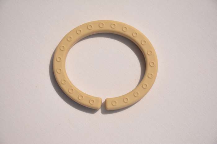 Silicone teether ring