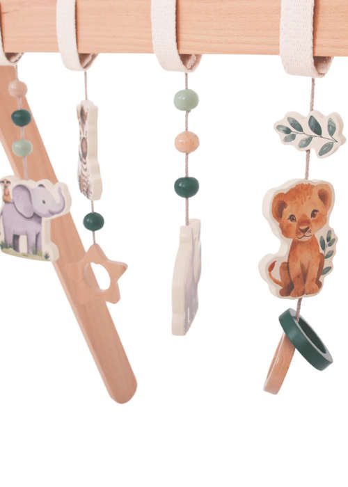 Grow Baby Wooden Baby Play Gym - Safari
