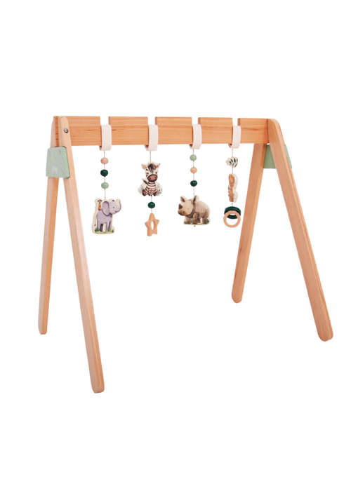 Grow Baby Wooden Baby Play Gym - Safari
