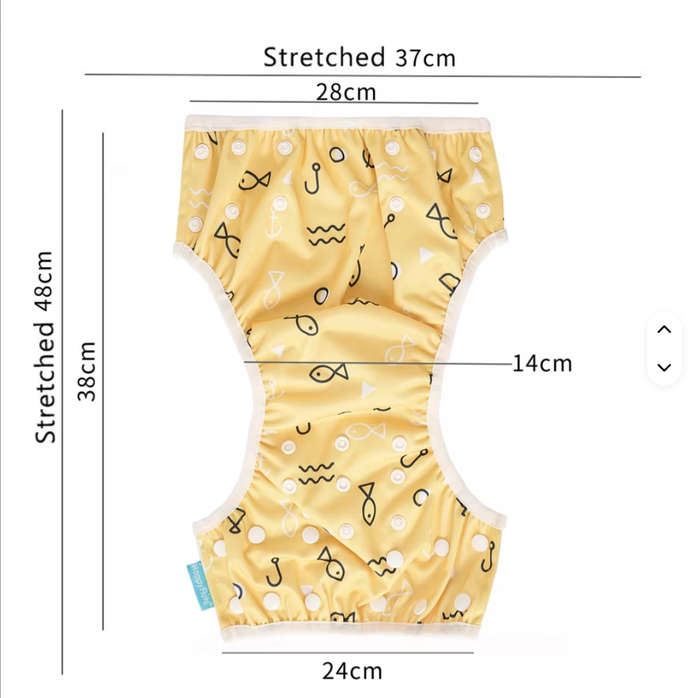 Pastel Mermaid Swim Diaper