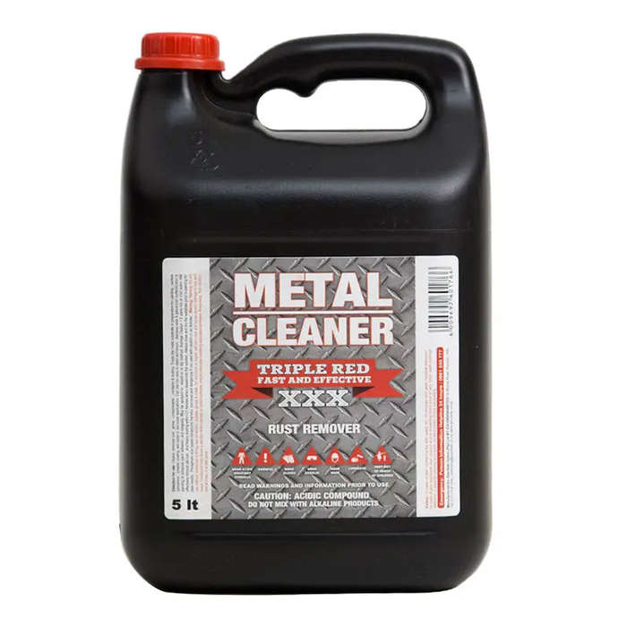 TRIPLE RED Metal Cleaner - Built to Restore Steel.