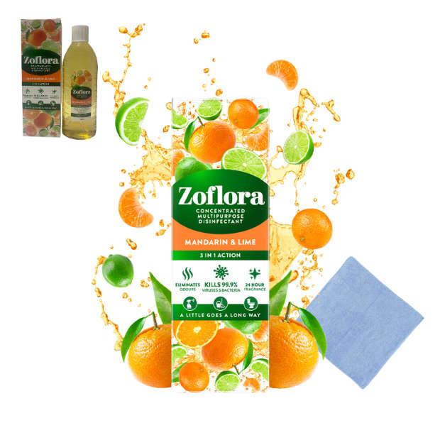 Zoflora Mandarin & Lime Concentrate - Fresh Citrus. Fierce Clean.