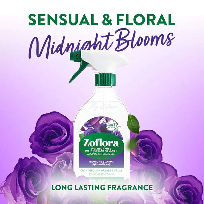 Zoflora Midnight Blooms Multipurpose Disinfectant Cleaner - Elegance That Disinfects