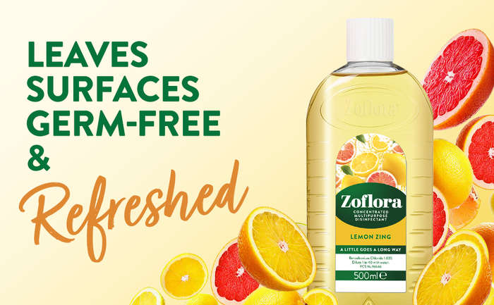 Zoflora Lemon Zing Concentrate - Goodbye Germs, Hello Sunshine!