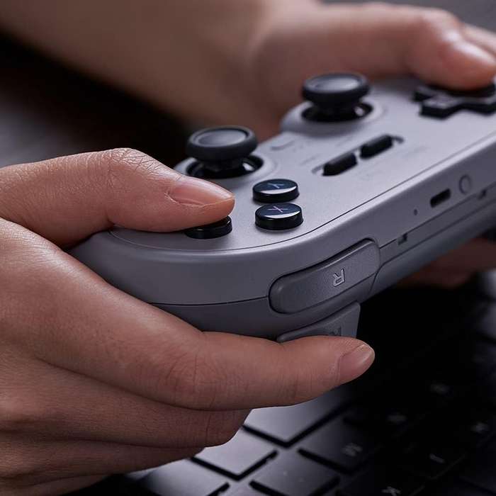 8BitDo Pro 2 Bluetooth Controller Hall Effect Nintendo Switch/Switch 2, PC, Android Gray Edition