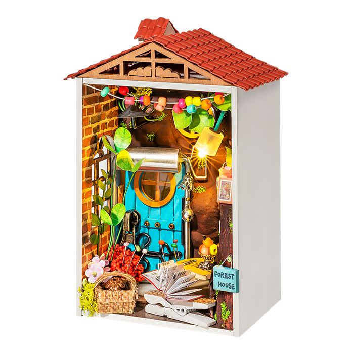 Robotime Mini Town Series Borrowed Garden DIY Miniature Dollhouse Kit