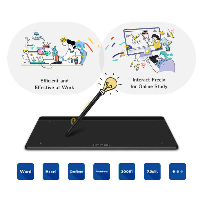 XPPen Deco Fun L Graphics Drawing Tablet Black