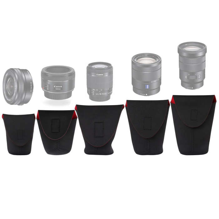 Neoprene Lens Pouch Case Bag For DSLR Camera