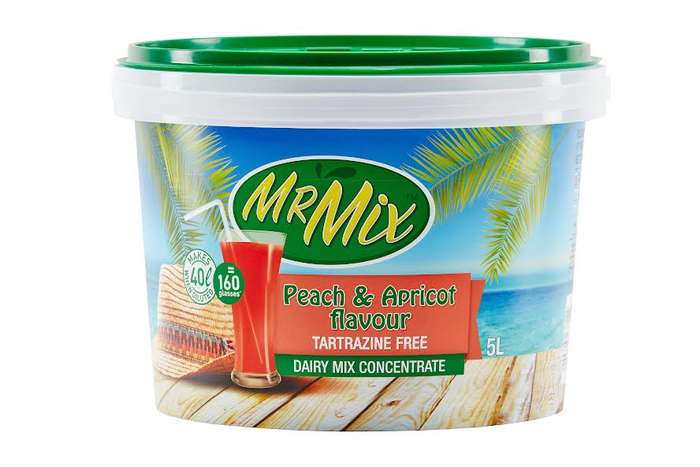 2 X 5L MR MIX DAIRY BLEND MIX PEACH & APRICOT BUCKET 1+7 (Sold 2 X 5L Buckets)