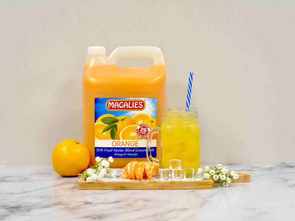 2 x MAGALIES 5 liter Orange 50% (Sold 2x 5L Per Case)