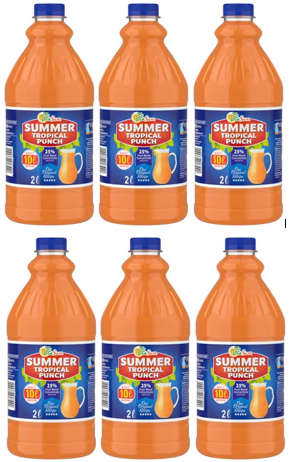 6 X 2L VITA SUN SUMMER TROPICAL PUNCH (Sold 6 X 2 L Per Case)