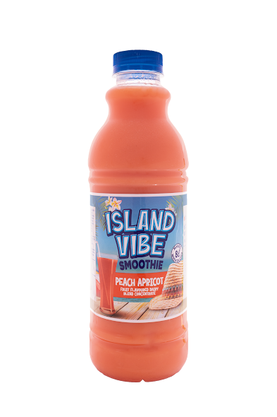 9 X 1L ISLAND VIBE 1+7 DAIRY BLEND PEACH APRICOT (Sold 9 X 1L Per Case)