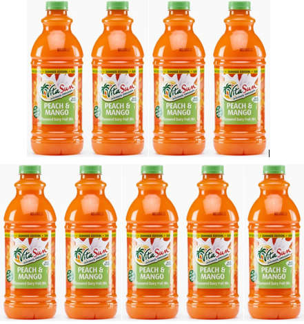 Vita Sun Dairy Blend Peach Mango Fruit Drink (Sold 9 X 1.5L Per Case)