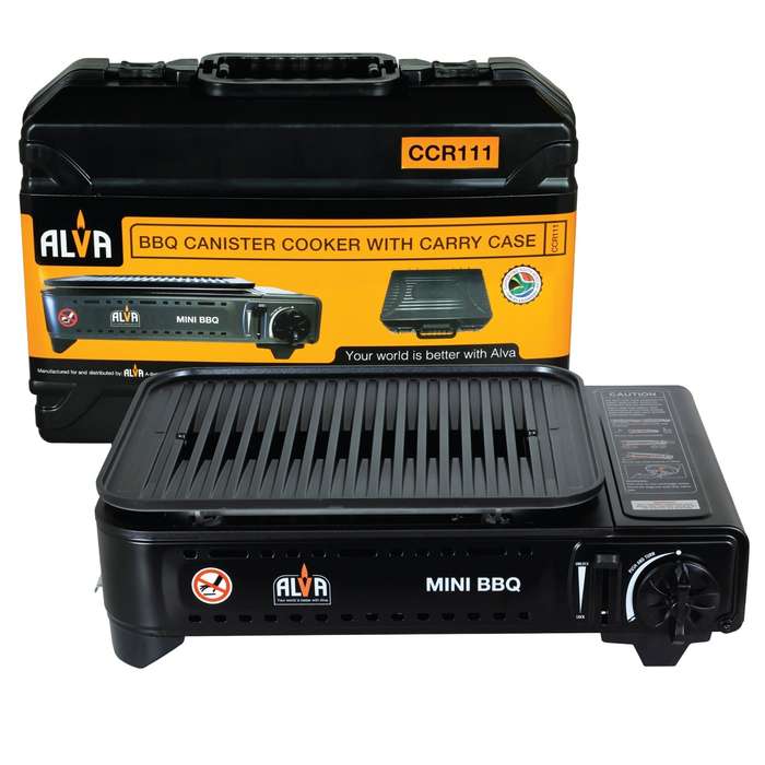 Alva Butane Canister Mini BBQ Cooker + Carry Case