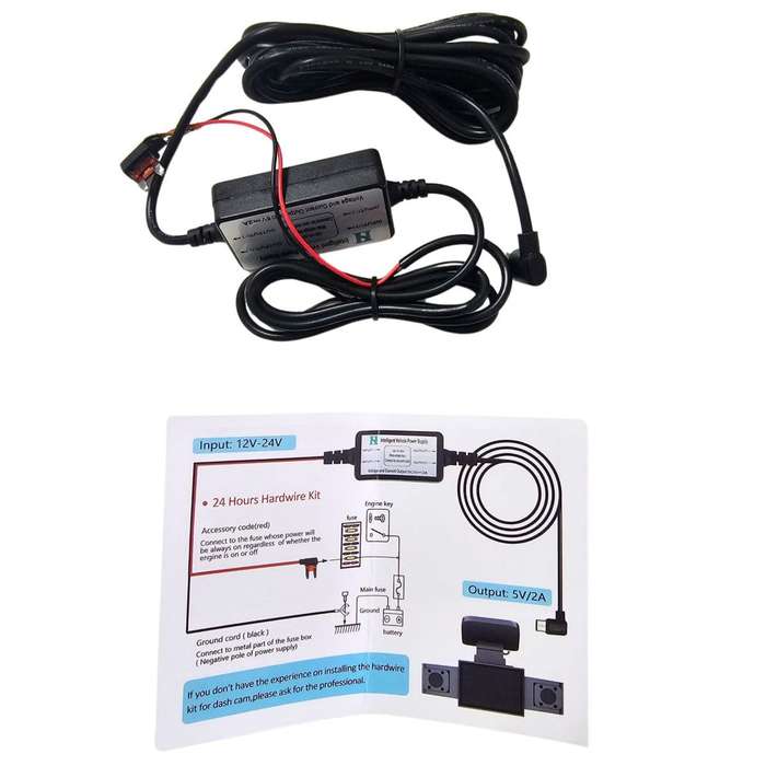 BNETA 24-Hour Parking Monitor Hardwire kit  F300 DashCam