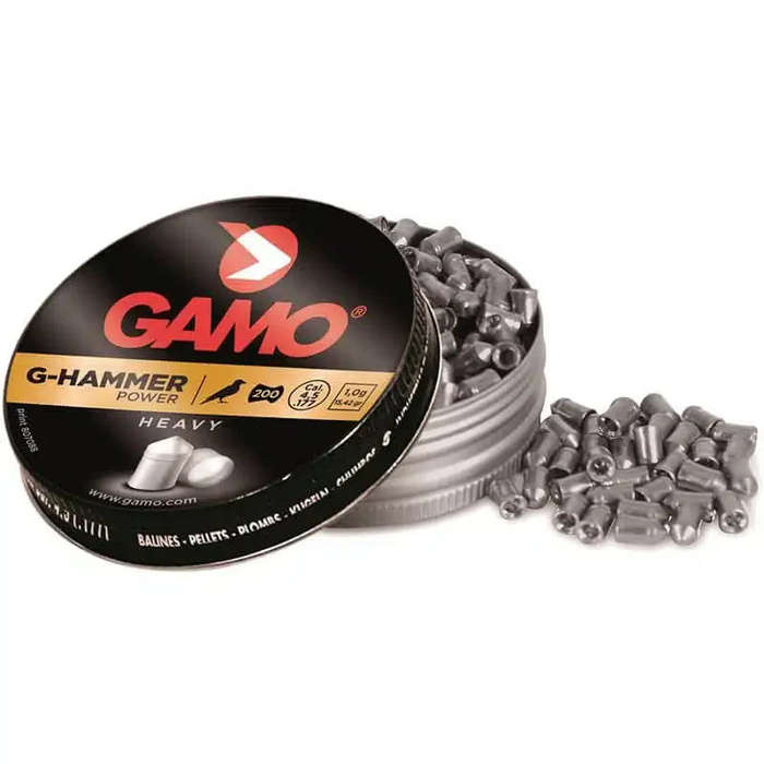 Gamo G-Hammer Pellets  4.5mm (Pack of 200) Bulk Buy X 10 Tins